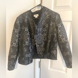 Helmet Lang Printed Moto Jacket